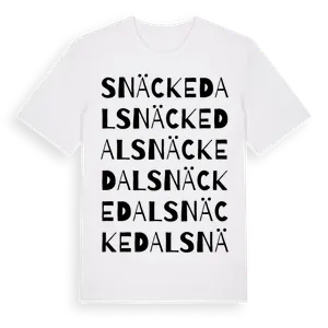 Snäckedal ordlek t-shirt – ekologisk bomull t-shirt från Pinshirt