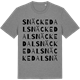 Mid Heather Gray t-shirt med Snäckedal ordlek t-shirt
