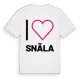 Jag älskar Snäla t-shirt stort tryck