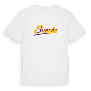 Snarås baseball t-shirt – ekologisk bomull t-shirt från Pinshirt