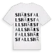 Snärsfall ordlek t-shirt