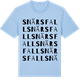 Blue Soul t-shirt med Snärsfall ordlek t-shirt
