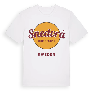 Snedvrå cirkel t-shirt – ekologisk bomull t-shirt från Pinshirt