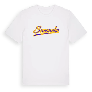 Snesnebo baseball t-shirt – ekologisk bomull t-shirt från Pinshirt