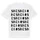 White t-shirt med Snesnebo ordlek t-shirt