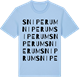 Blue Soul t-shirt med Sniperum ordlek t-shirt