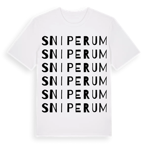 Sniperum ordlek t-shirt – ekologisk bomull t-shirt från Pinshirt