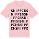 Pink Cotton t-shirt med Snippen ordlek t-shirt