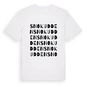 Snokudden ordlek t-shirt – ekologisk bomull t-shirt från Pinshirt