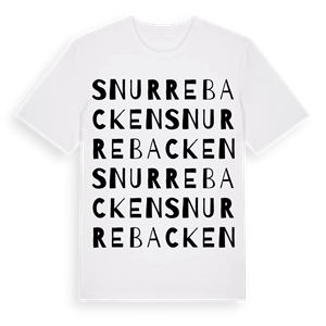 Snurrebacken ordlek t-shirt – ekologisk bomull t-shirt från Pinshirt