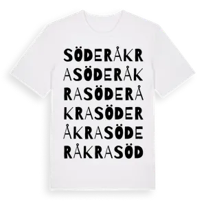 Söderåkra ordlek t-shirt – ekologisk bomull t-shirt från Pinshirt