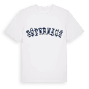 Söderhage college t-shirt – ekologisk bomull t-shirt från Pinshirt