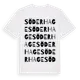 White t-shirt med Söderhage ordlek t-shirt