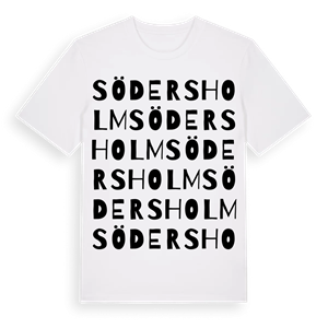 Södersholm ordlek t-shirt – ekologisk bomull t-shirt från Pinshirt