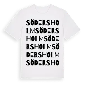 Södersholm ordlek t-shirt – ekologisk bomull t-shirt från Pinshirt