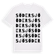 White t-shirt med Södersjö ordlek t-shirt