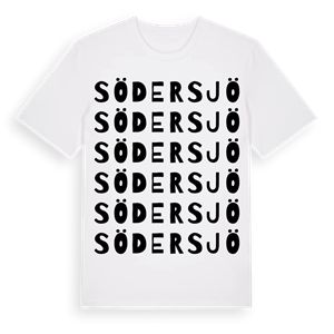 Södersjö ordlek t-shirt – ekologisk bomull t-shirt från Pinshirt