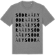 Mid Heather Gray t-shirt med Södra Åby ordlek t-shirt