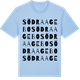 Blue Soul t-shirt med Södra Agebo ordlek t-shirt
