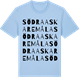 Blue Soul t-shirt med Södra Askaremåla ordlek t-shirt