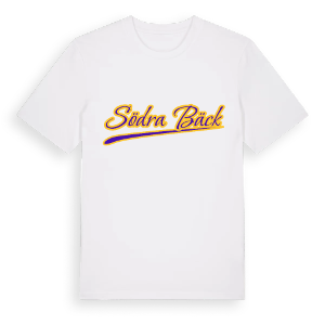 Södra Bäck baseball t-shirt – ekologisk bomull t-shirt från Pinshirt