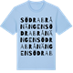 Blue Soul t-shirt med Södra Brånängen ordlek t-shirt