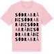 Pink Cotton t-shirt med Södra Bråne ordlek t-shirt