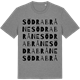 Mid Heather Gray t-shirt med Södra Bråne ordlek t-shirt