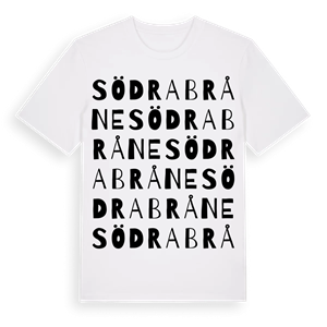 Södra Bråne ordlek t-shirt – ekologisk bomull t-shirt från Pinshirt