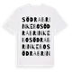 White t-shirt med Södra Brinkebo ordlek t-shirt