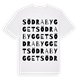 Södra bygget ordlek t-shirt