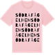 Pink Cotton t-shirt med Södra Fågelhem ordlek t-shirt