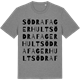 Mid Heather Gray t-shirt med Södra Fagerhult ordlek t-shirt