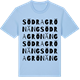 Blue Soul t-shirt med Södra Grönäng ordlek t-shirt