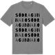 Mid Heather Gray t-shirt med Södra Gunnabo ordlek t-shirt
