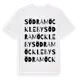 White t-shirt med Södra Möckleby ordlek t-shirt