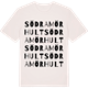 Vintage White t-shirt med Södra Mörhult ordlek t-shirt
