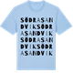 Blue Soul t-shirt med Södra Sandvik ordlek t-shirt
