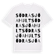 White t-shirt med Södra Sjöahult ordlek t-shirt