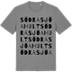 Mid Heather Gray t-shirt med Södra Sjöahult ordlek t-shirt