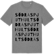 Mid Heather Gray t-shirt med Södra Spjuthult ordlek t-shirt