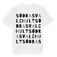 Södra Svalehult ordlek t-shirt