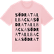Pink Cotton t-shirt med Södra Tallbacka ordlek t-shirt
