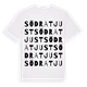 White t-shirt med Södra Tjust ordlek t-shirt