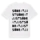 White t-shirt med Södra Tjust ordlek t-shirt