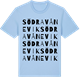 Blue Soul t-shirt med Södra Vånevik ordlek t-shirt