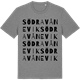Mid Heather Gray t-shirt med Södra Vånevik ordlek t-shirt