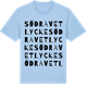 Blue Soul t-shirt med Södra Vetlycke ordlek t-shirt