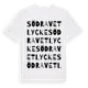 White t-shirt med Södra Vetlycke ordlek t-shirt
