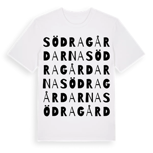 Södragårdarna ordlek t-shirt – ekologisk bomull t-shirt från Pinshirt